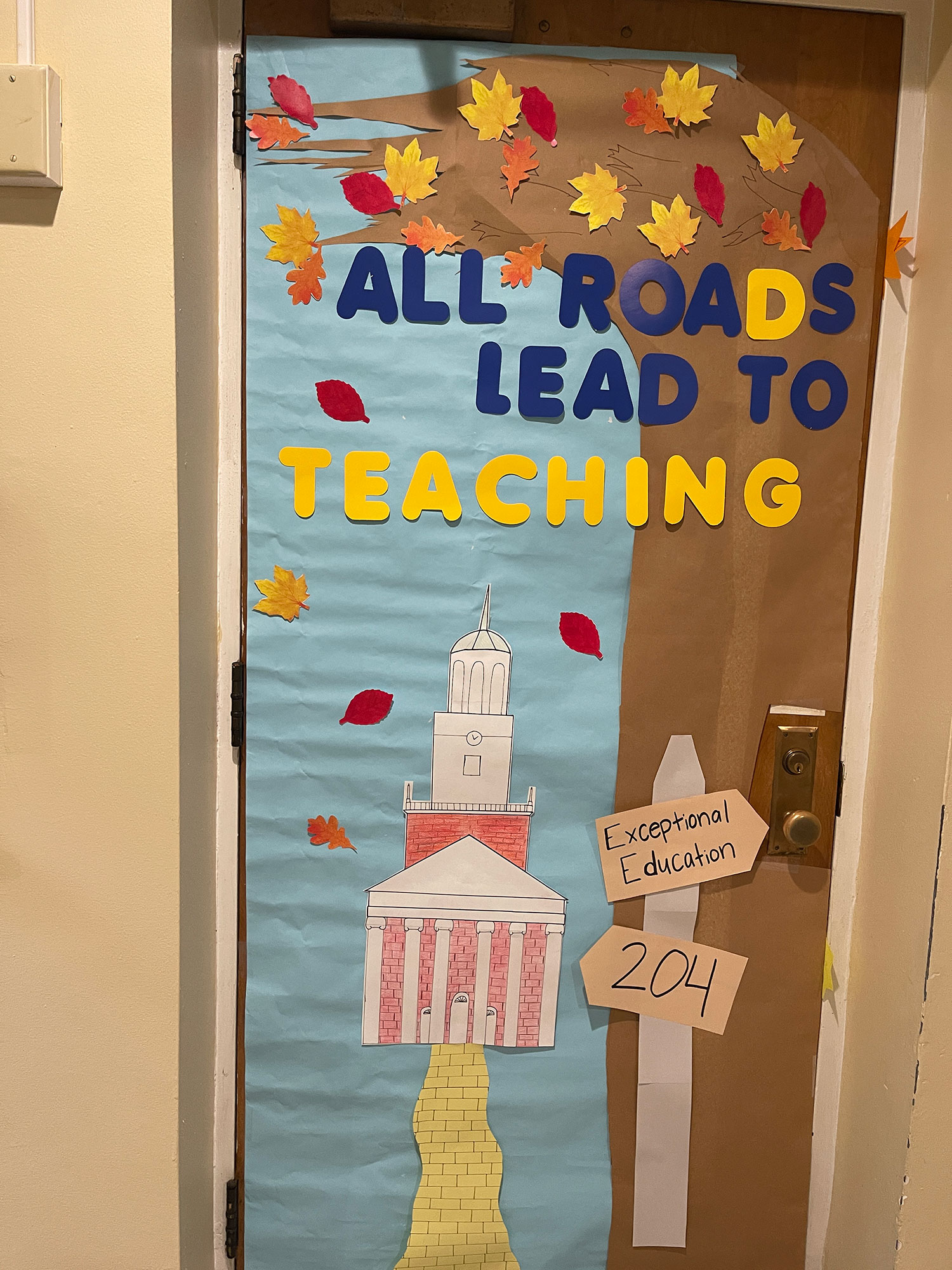 exceptional education decorated door